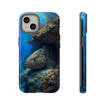 Grouper Reef Phone Case, Sunbeam Ledge Marine Art Tough Cover