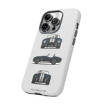 1966 Cobra Blue White Stripe Roadster Tough Phone Case Cover