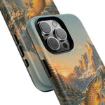 Leaping Golden Trout Lake Scene phone case | Tough Cover