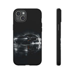 Black Sports Car Illustration 2023 Challenger SRT phone case | Car Drift Reflection