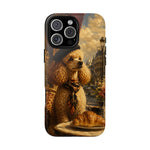 Poodle in Beret Phone Case | Vintage Paris Café Illustration