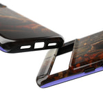 Rainy Window Cat Phone Case, Cozy Painterly Art Cover, Gift