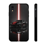 Camaro ZL1 Phone Case, Black Red Racing Stripe Studio Cover, Gift