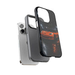 Orange C6 Neon Car Meet Tough Phone Case