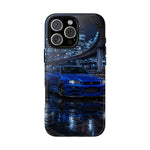 Skyline GT-R R34 Bayside Blue Tokyo Night Art Tough Phone Case