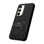 Black Classic C10 Truck Phone Case | Vintage Pickup Reflection, Minimal Auto Design