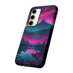 2 Rounds Canada Retina Artwork Vaporwave Phone Case – Landscape Aesthetic