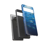 Amberjack School Phone Case, Open Water Sunlight Tough Cover