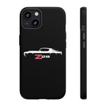 1970 Camaro Z28 White Silhouette Tough Phone Case Cover Gift