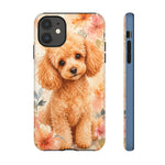 Miniature Poodle Whimsical Watercolor Art Tough Phone Case