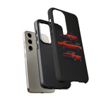 1969 Camaro SS Orange Triple View Muscle Car Tough Phone Case