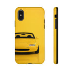 Yellow Miata Phone Case, NA Roadster 90s JDM Legend Cover