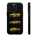 Gold Fairlady Z Classic Sports Car Tough Phone Case - 3 View