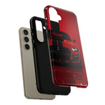 Red Mustang Art Phone Case, GT500 American Muscle Car Tough Cover