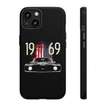 1969 Camaro SS American Flag Tough Phone Case Cover Gift Art