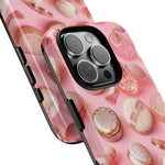 Pink Vintage Vanity Phone Case, Girly Pattern Tough Cover