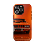 Orange Cuda Phone Case, 71 Classic Muscle Car Tough Cover