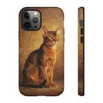 Abyssinian Warm Ticked Portrait Art Tough Phone Case