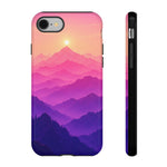Pastel Mountain Haze Vaporwave Art Tough Phone Case
