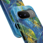 Mahi Mahi School Phone Case, Dorado Fish Frenzy Cover for Anglers