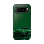 Racing Green Camaro Phone Case, Sports Muscle Car Tough Cover