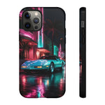 1980s Sports Car C4 Miami Nights Aesthetic Tough Phone Case