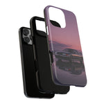 Sunset Skyline GT-R R32 phone case | car reflection, purple dusk