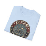 ER Nurse Saving Lives Since Vintage Badge T-Shirt Emergency Room Nursing Gift