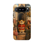 Corgi Royal Guard phone case | Cute British corgi soldier illustration