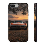 1969 C3 Corvette Phone Case, Orange Dirt Trail Dusk Cover, Gift