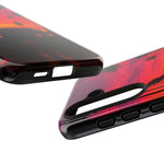 Matte Black Challenger Sunset Tough Phone Case - Palm Silhouette
