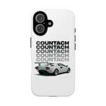 White Countach Retro Tough Phone Case Cover Gift Art