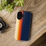 Retro Rainbow Stripe Phone Case | Tough Phone Case