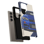 R34 Skyline GT-R Bayside Blue Tough Phone Case for 90s JDM Fans