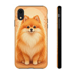 Pomeranian Tiny Fox Fluffy Art Tough Phone Case