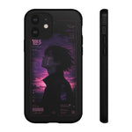 Melancholy Data Poster Phone Case, Glitch Anime Sky Tough Cover