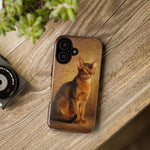 Abyssinian Warm Ticked Portrait Art Tough Phone Case