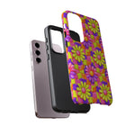 Trippy Daisy Retro Floral Pattern phone case | Tough Cases