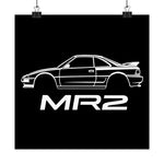 MR2 Poster SW20 JDM Sports Car Line Art Wall Print Turbo Import Garage Decor