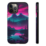 2 Rounds Canada Retina Artwork Vaporwave Phone Case – Landscape Aesthetic