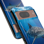 Tiger Shark Phone Case, Dappled Blue Water Tough Cover