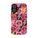 Pop Art Lips and Lightning Bolt Phone Case