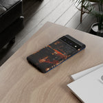Challenger RT Phone Case, Rainy City Night Muscle Car Tough Cover