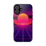 Classic Grid Sunset Vaporwave Art Tough Phone Case