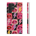 Pop Art Lips and Lightning Bolt Phone Case