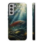 Salmon River Fishing Phone Case, Sunlit Current Cover