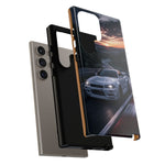 Skyline GT-R R34 White Nurburgring Speed Art Tough Phone Case