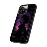 Melancholy Data Poster Phone Case, Glitch Anime Sky Tough Cover