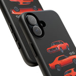 1969 Camaro SS Orange Triple View Muscle Car Tough Phone Case