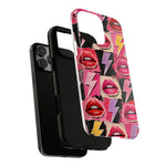 Pop Art Lips and Lightning Bolt Phone Case